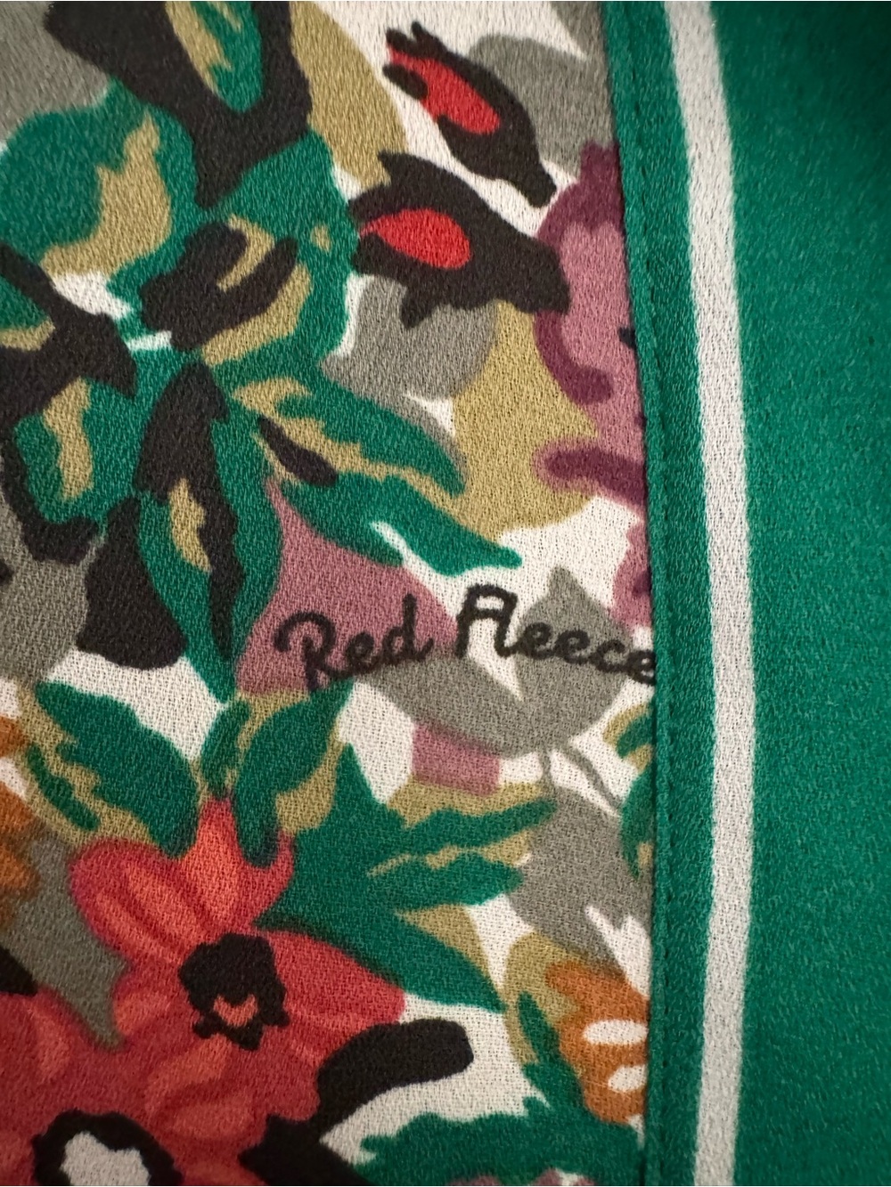 Brooks Brothers Green Floral Pleated Long-Sleeve Shirt Dress - Picture 4 of 6